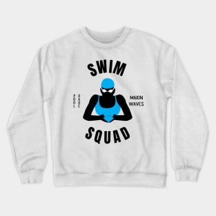 Women Breaststroke Swim Squad Girls Swimming Gift Crewneck Sweatshirt